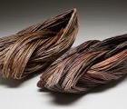 Boat Beginning and Dark Boat, 2018 | Willow Sculpture | 6.5” H x 15”W x 7”D